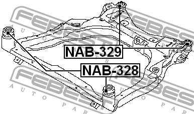 Сайлентблок NAB-329 NAB-329 FEBEST