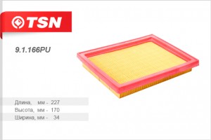 фильтр воздушный!Honda Civic, Nissan Almera/Primera 1.4i/1.6i 94-02 91166PU TSN