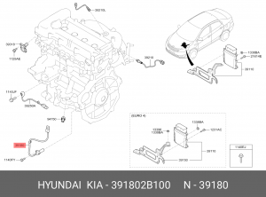 ДАТЧИК ПОЛОЖЕНИЯ КОЛЕНВАЛА 39180-2B100 39180-2B100 HYUNDAI KIA