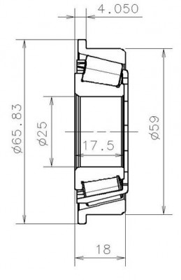 Подшипник вторичного вала КПП EC.12567.H206 EC12567H206 NTN SNR