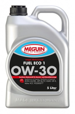 33039 Meguin Синт-ое мот.масло Megol Motorenoel Fuel Eco 1 0W-30 SL/CF A5/B5 GF- 33039 MEGUIN