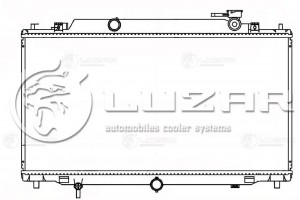Радиатор охлаждения двигателя для а/м Mazda 6 III (12-) M/A LRc251PE LRC251PE LUZAR