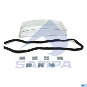 стекло фары !правое Scania 4 Serie 94/114/124/144 042059 SAMPA