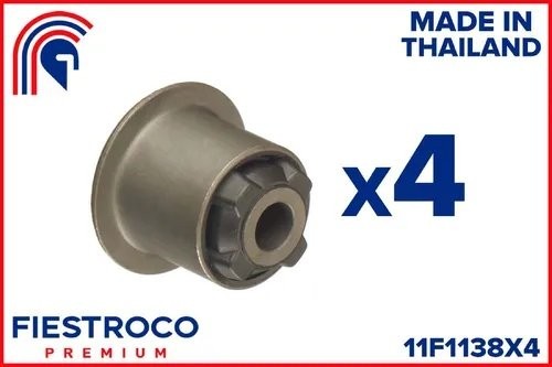 Комплект (4 шт) сайлентблоков переднего рычага Renault Logan, Lada Largus 11F113 11F1138X4 FIESTROCO