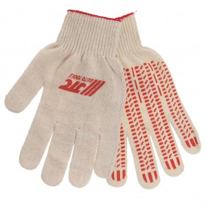 Перчатки х/б с ПВХ 10 класс белые (логотип JTC) 42г JTC JTCXB1042 JTC TOOLS