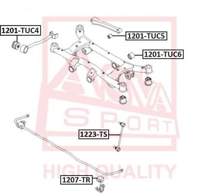 САЙЛЕНТБЛОК HYUNDAI/KIA 1201TUC4 1201-TUC4 ASVA