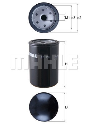 Фильтр топливный KC24 MAHLE KNECHT