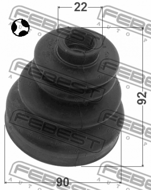 Пыльник ШРУСа внутренний NISSAN TERRANO II R20 1993-2006 0215-R20T 0215-R20T FEBEST