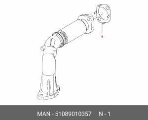 Уплотнение 51089010357 MAN