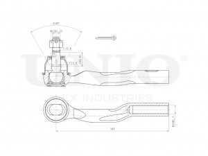 Наконечник рулевой правый SSP-10169 UNIO