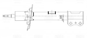 Амортизатор передний левый AG 30104 TRIALLI