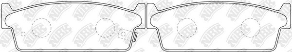 Колодки тормозные NISSAN 200 SX (88-93) задние (4шт.) NIBK PN2200 NIBK