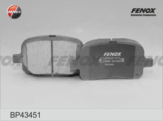 BP43451 колодки тормозные диск. передние!\ Toyota Camry 2.2i/3.0i & 24V 96> BP43451 FENOX