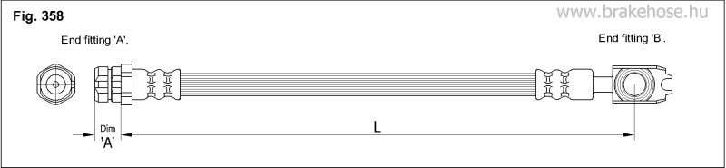 Шланг тормозной задний FT0441 FT0441 K K