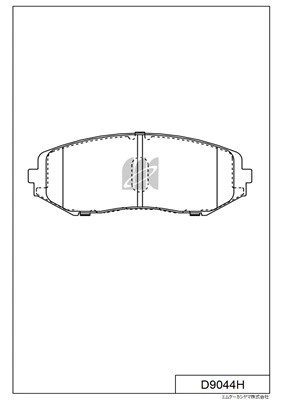 Колодки тормозные дисковые перед SUZUKI GRAND VITARA II 05 D9044H D9044H MK KASHIYAMA