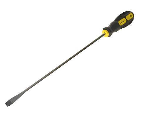 Отвертка шлицевая SL 8.0х300мм магнитная с противоскользящей ручкой (сталь CrV)  ER-7DA-17 EVRIKA