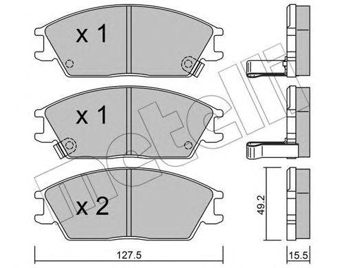 колодки дисковые передние!\ Hyundai Accent all 00> 22-0081-1 METELLI