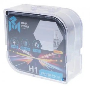 Лампа 24V H1 70W P14.5s бокс (2шт.) Standart MEGAPOWER 37033005 MEGA POWER