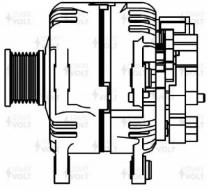 Генератор для а/м VAG Touareg (02-)/Transporter T5 (03-) 2.5TDi 150A (LG 1831) LG 1831 START VOLT