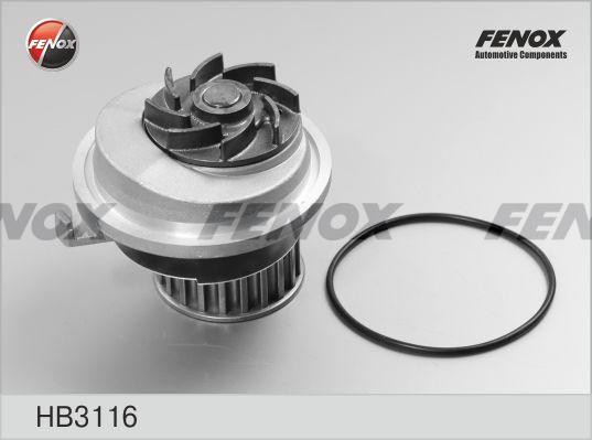 Насос водяной Opel Astra/Kadett/Vectra/Ascona 1.6D/1.7D 98 HB3116 HB3116 FENOX