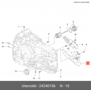24240156 КОЖУХ ДЕРЖАТЕЛЯ ДИФФЕРЕНЦИАЛА 24240156 GENERAL MOTORS