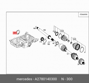 ВТУЛКА ПОДДОНА МАСЛЯНОГО A 278 014 03 00 MERCEDES BENZ