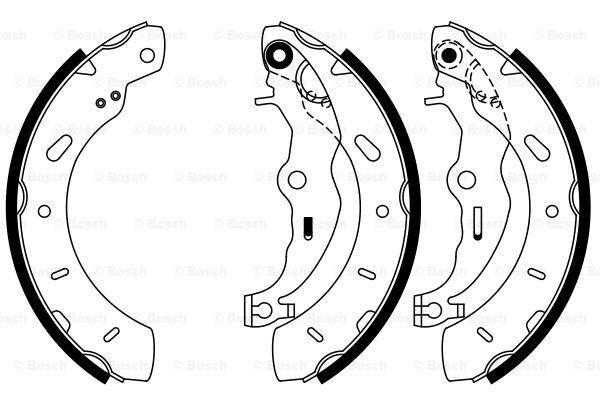 Колодки тормозные барабанные 0986487796 0 986 487 796 BOSCH