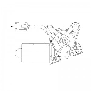 Моторедуктор стеклооч. для а/м Opel Vectra C (02-) (перед.) (VWF 0570) VWF 0570 START VOLT