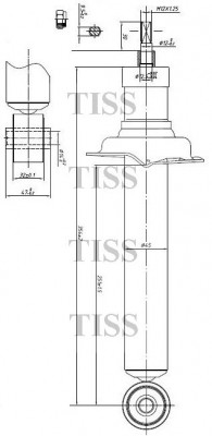 Амортизатор gas JSA341308  RR  JAA0018 JAA0018 JUST DRIVE