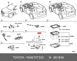 клипса!\ Toyota 90467-07220 TOYOTA