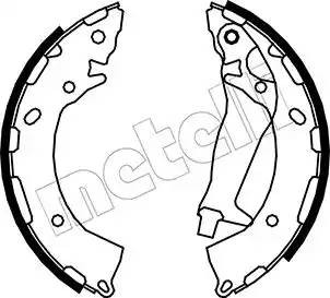 колодки барабанные!\ Hyundai Getz 02> с ABS 53-0177 METELLI