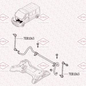 Тяга стабилизатора передняя L/R RENAULT Espace/Laguna 01-Opel Vivaro 01- TEB1063 TEB1063 TATSUMI