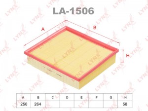 Фильтр воздушный LA-1506 LYNXAUTO