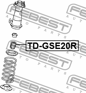 Отбойник амортизатора задний TOYOTA CROWN/MAJESTA 2003-2008 TD-GSE20R TD-GSE20R FEBEST