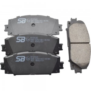 Колодки тормозные передние TOYOTA PRIUS 1.8 09-/LEXUS CT 1.8 11- BP20540 BP20540 SB NAGAMOCHI