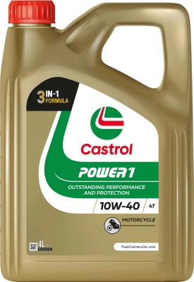 Масло моторное для 4-х тактных двигателей CASTROL Power 1 4T 10W40 синт.4л 15F5A1 CASTROL