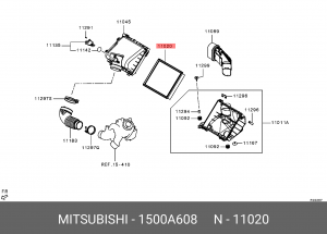 Фильтр воздушный 1500A608 1500A608 MITSUBISHI