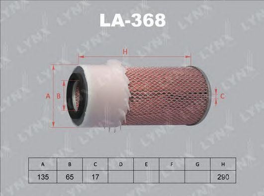 фильтр воздушный!\ Hyundai Galloper 98>, Mitsubishi L300 2.3D-2.5TD 86> LA-368 LYNXAUTO
