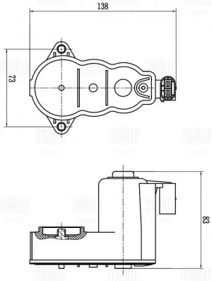 Электродвиг. ст. торм. для а/м Geely Coolray (18-)/Belgee X50 (23-) (RCM 800015) RCM 800015 TRIALLI