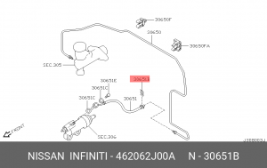 фиксатор торм. шланга!\ Nissan 462062J00A NISSAN