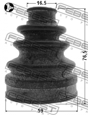 Пыльник ШРУСа внутренний TOYOTA RAV4 2005-2013 0115-ACA33RT 0115-ACA33RT FEBEST