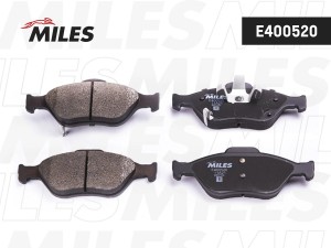 Колодки тормозные передние (Смесь Low-Metallic) TOYOTA YARIS / VITZ 1.0-1.4 06-  E400520 MILES