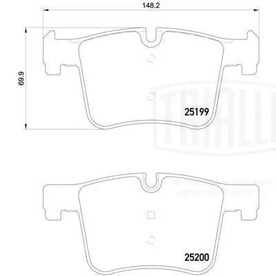 Колодки торм. для а м BMW 1 (F20 21) (11-) 3 (F30 80) (11-) диск. перед. т с Bos PF 4001 TRIALLI