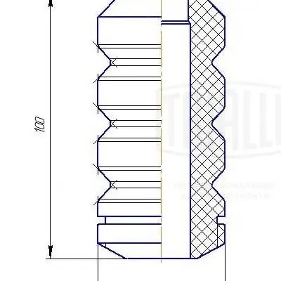 Буфер (отбойник) Лада 2170-2172 Priora/2190-2192 Granta/Kalina II (перед. стойки BC 0132 TRIALLI