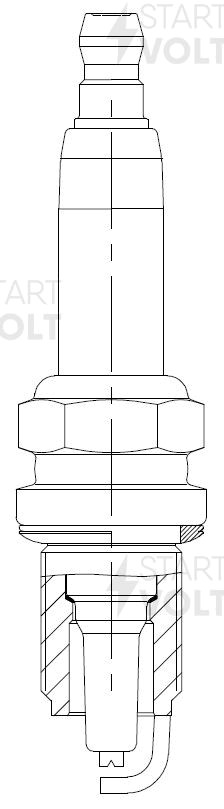 Свеча зажигания для а/м Chevrolet Cruze (09-) 1.6i/1.8i (VSP 0502) VSP 0502 START VOLT