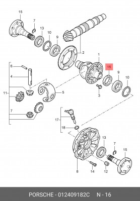 Шестерня привода спидометра VW Passat (98-05) OE 012 409 182 C VAG