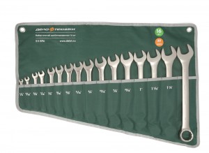 Набор ключей комбинир дюймовых 16 пр с 1/4" до 1-1/4" /ДЕЛО ТЕХНИКИ/ 511896 DELO TEHNICI