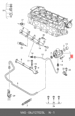 Насос топливный AUDI A4 (09-) OE 06J 127 025 L VAG