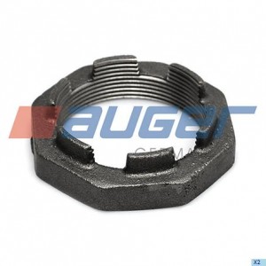 гайка ступицы! корончатая M60x2 SW80 H=20 RHT Scania 54266 AUGER