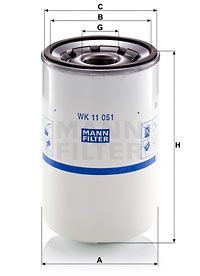 Фильтр топливный RENAULT TRUCKS, VOLVO TRUCKS WK11051 WK11051 MANN FILTER